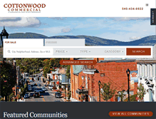 Tablet Screenshot of cottonwood.com